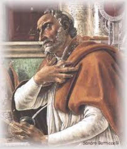 San Agustín se convierte al cristianismo
