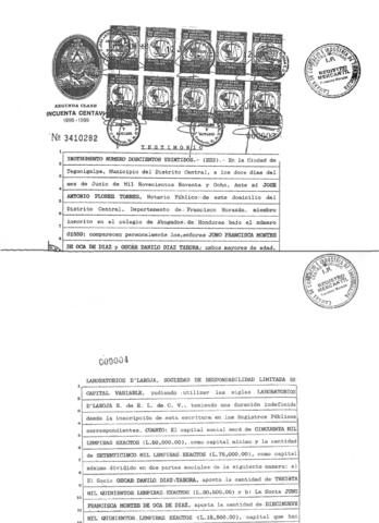 Oscar Danilo Díaz funda Laboratorios D La Roja