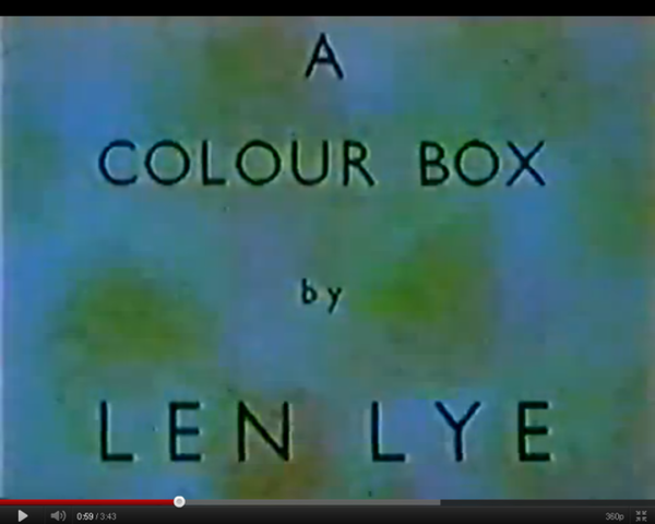 Len Lye - A color box (1935)