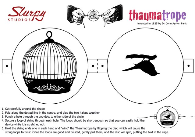 Primer Thaumatrope por John A. París
