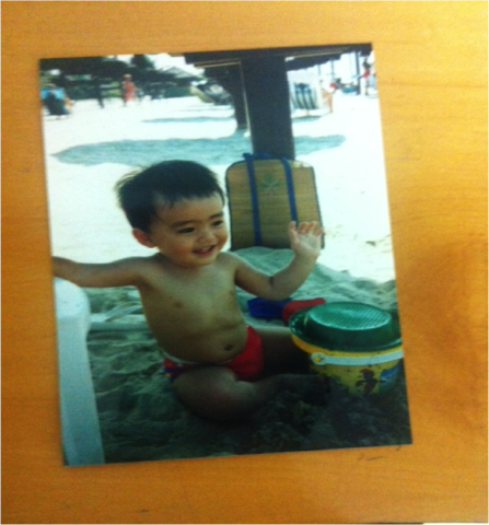 Felipe- Primeira vez na praia