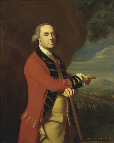 Recall of Thomas Gage and replacement by William Howe