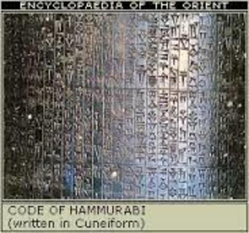 Hammurabi Code (1792 - 1750 B.C.E)