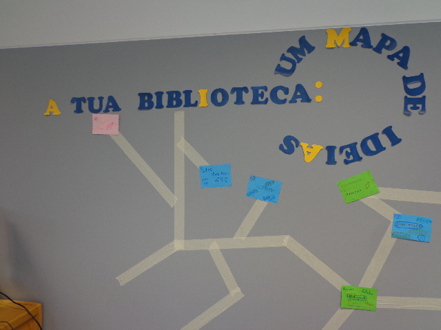 Vamos  dar  cor  ao mapa «A biblioteca  na vida / A vida na biblioteca»