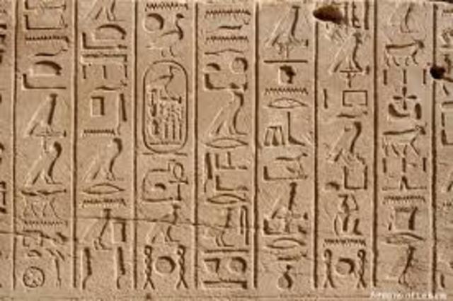 Heiroglyphics ( 2500 B.C.E)