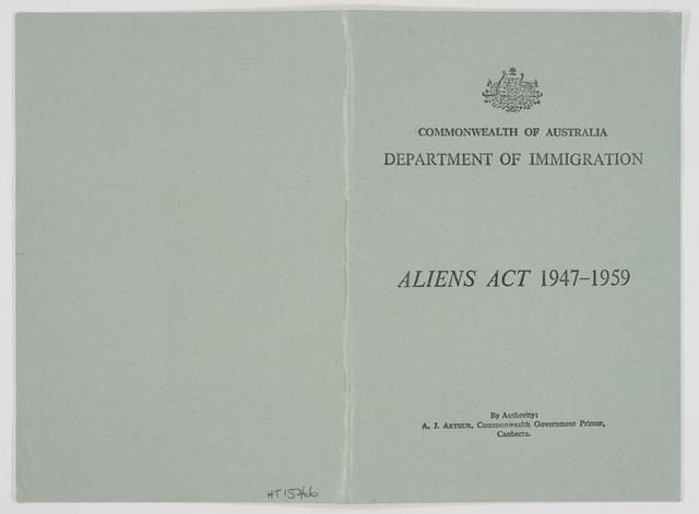 The Aliens Act 1947