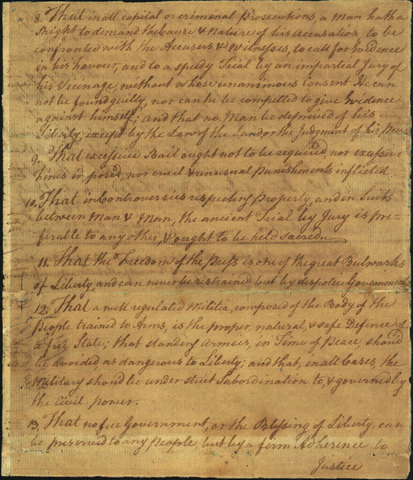 The Virginia Declaration of Rights