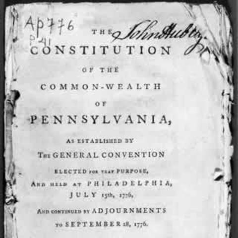 Pennsylvania constitution of 1776