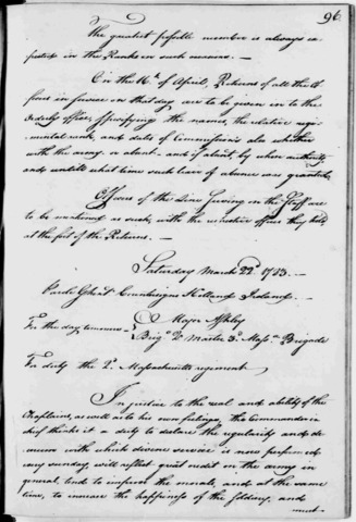 Washingtons General Orders