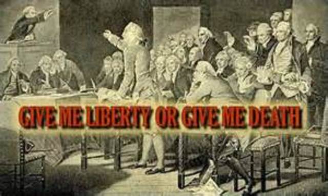 Patrick Henry's "If this be treason..." speech
