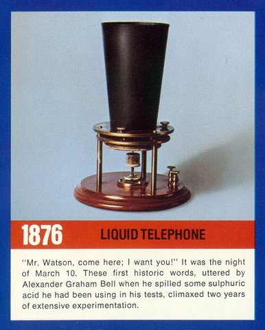 The first telephone