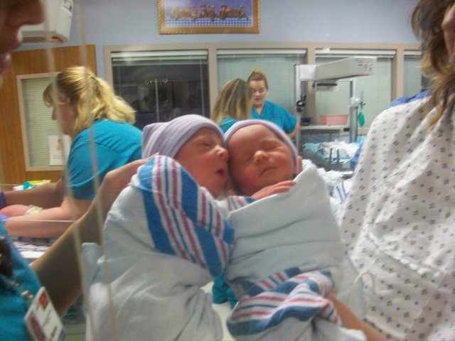 Cousins were born