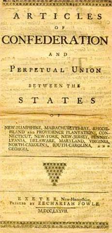Ratification of the Articles of Confederation
