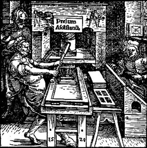 Johannes Gutenberg - printing press