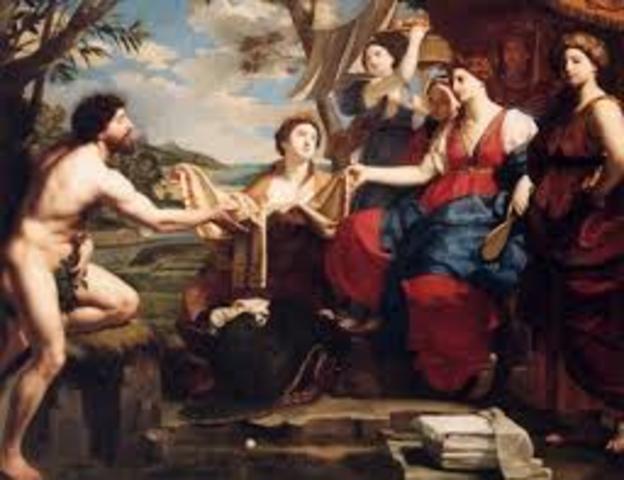 Odysseus Tells Story to King Alcinous