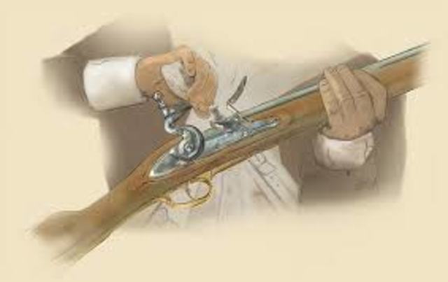 Muskets were introduced