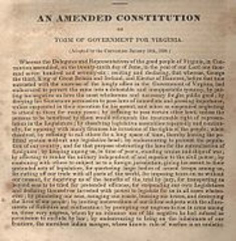 The First Virginia Constitution
