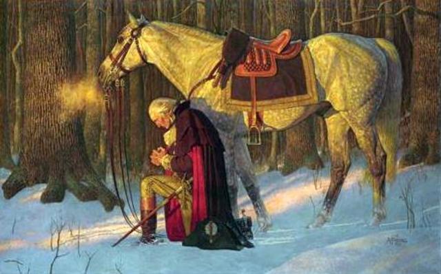 Washington Leaves Valley Forge
