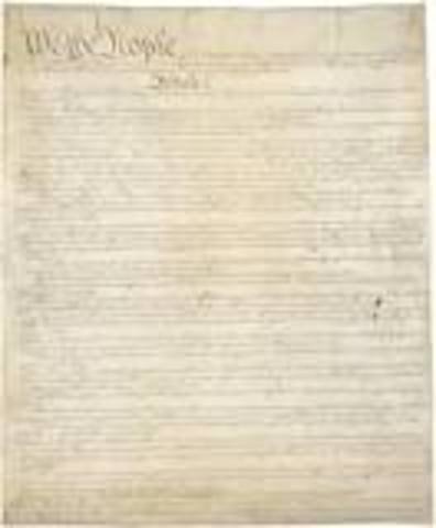 US constitution signed