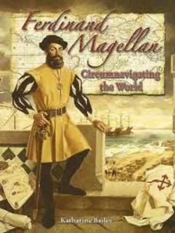 magellan starts his "around the world " trip