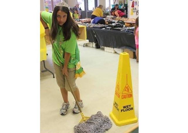 I win queen of the dog area at the fair