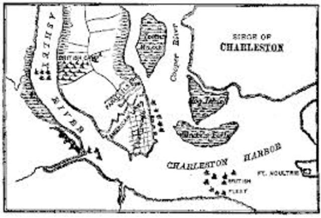British invade Charleston