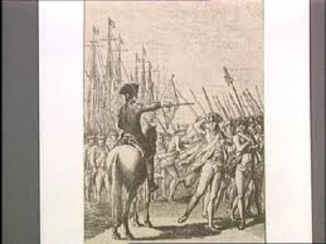 French arrive in Rhode Island