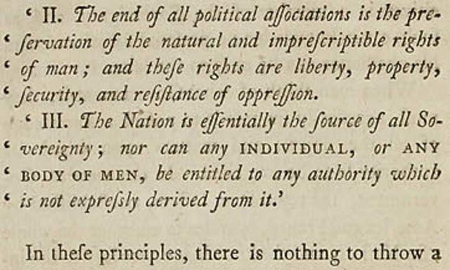 Revolt/National Assembly (Rights of Man, women's March, Church, Constitution