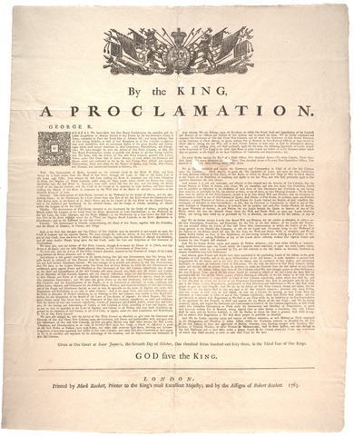 The Proclamation of 1763