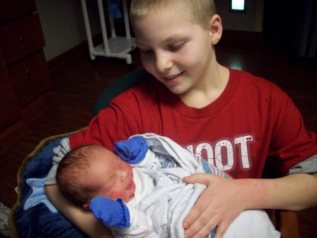 First day as an Uncle; My Nephew.