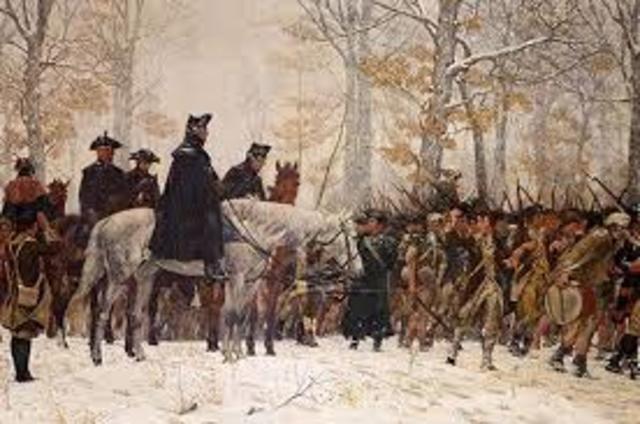Patriots leave Valley Forge