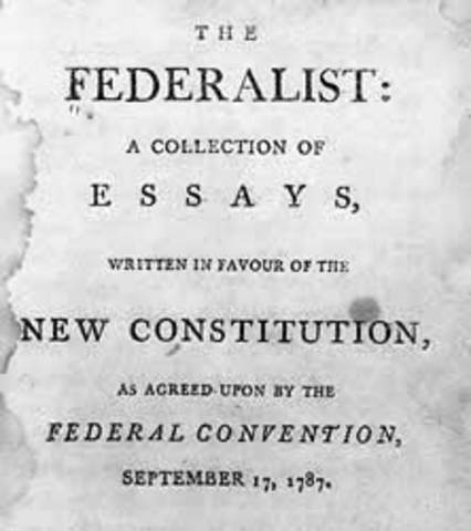Federalist Papers written by James Madison, John Jay, and Alexander Hamilton