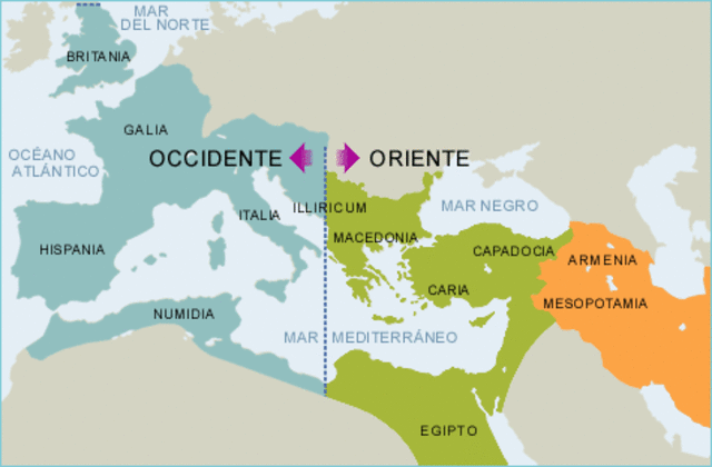 Imperio Romano de Oriente (Bizancio).