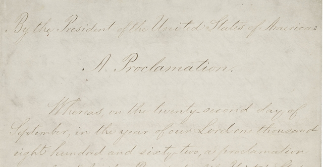 Emancipation Proclamation