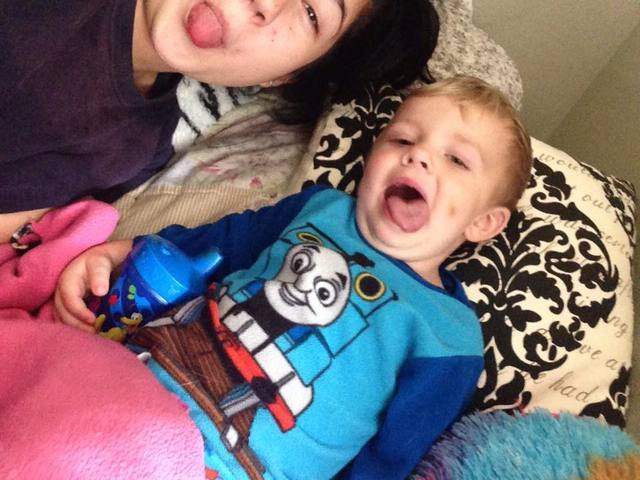 My second cousin being born