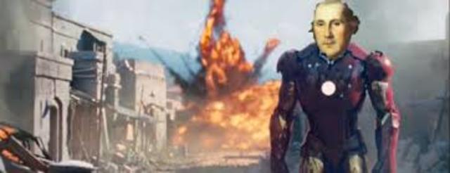 George Washington enters