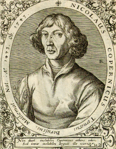 Copernicus publishes heliocentric theory