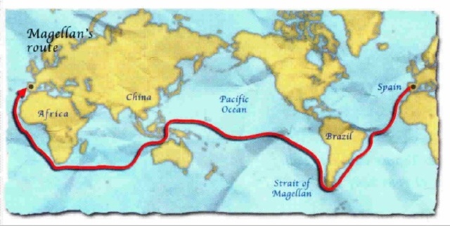 Magellan's crew was the first to circumnavigate the globe.