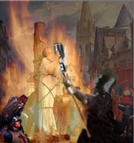 Joan of arc burned at stake