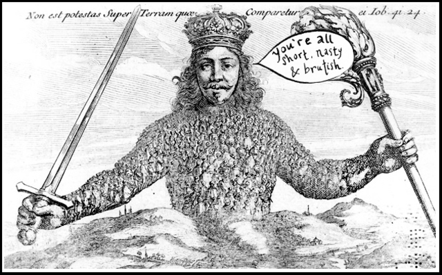 thomas hobbes writes leviathan