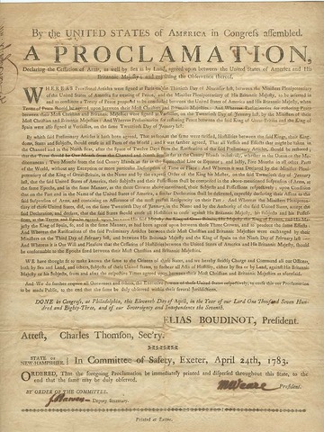 Treaty of Paris 1783