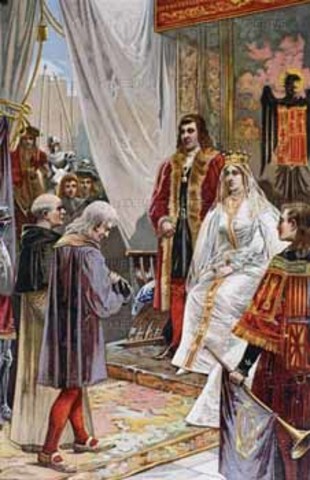 Colunus sponserd by Queen Isabella