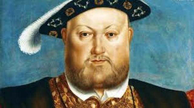 King Henry VIII broke from the Church in Rome and divorced his wife.