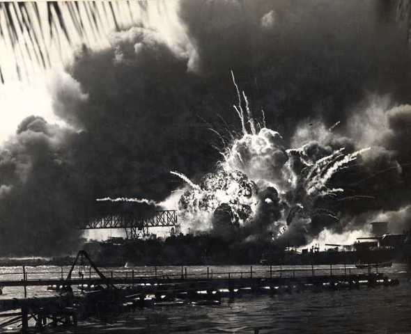 Japan Bombs Pearl Harbor.
