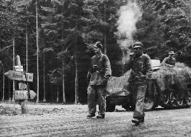 Germans withdraw from the Ardennes