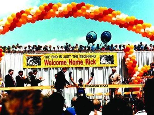 Rick Finally Returns to BC Place Stadium to End His Tour