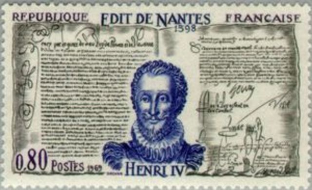 Hanrey iv issued the edict of nantes.