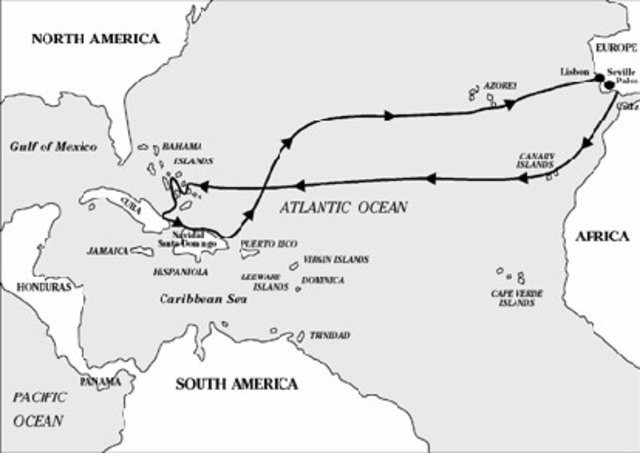 1st voyage of Columbus