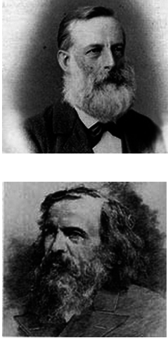 Lothar Meyer and Dmitri Ivanovich Mendeleev