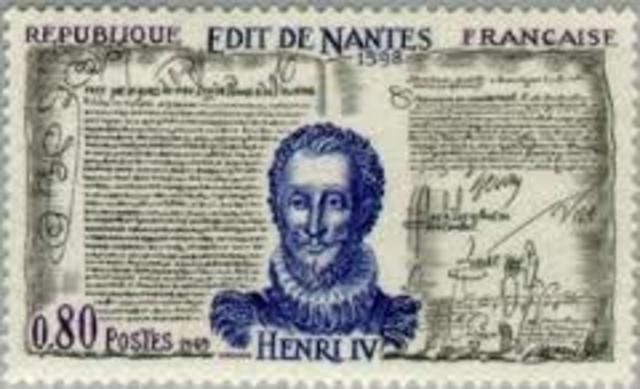 henry iv issued the edict of nantes